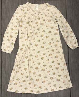 Mini Boden Long Sleeve Floral Print Nightdress Girls Size 9-10y Cotton Modal